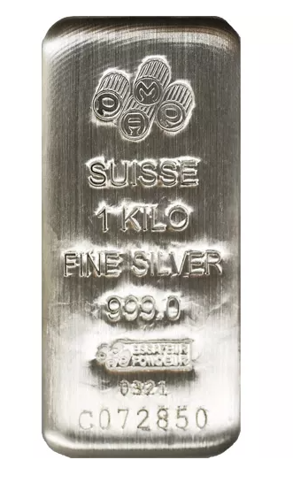 1 Kilo PAMP Suisse Silver Bar