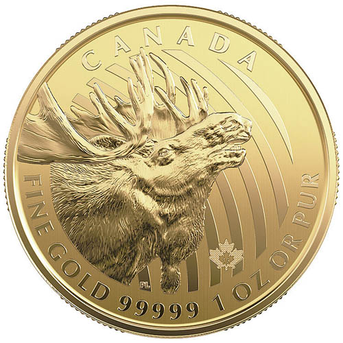 1 oz Canadian Gold Moose Coin (2019)