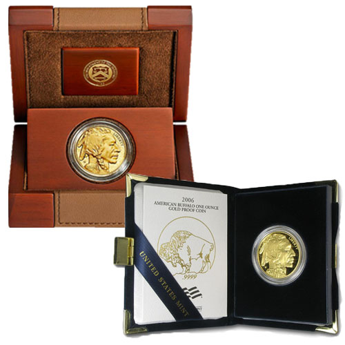 1 oz Proof American Gold Buffalo Coin w/Box + CoA
