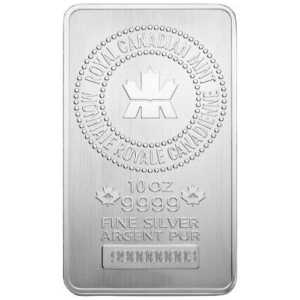 10 oz (RCM) Royal Canadian Mint Silver Bar