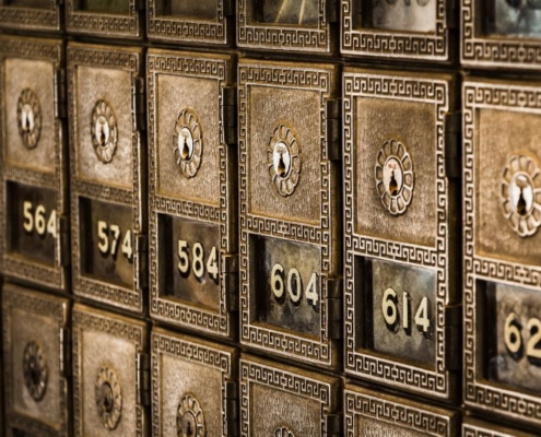 Image of safety deposit boxes