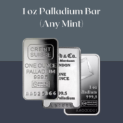 1 oz Palladium Bar (Any Mint)